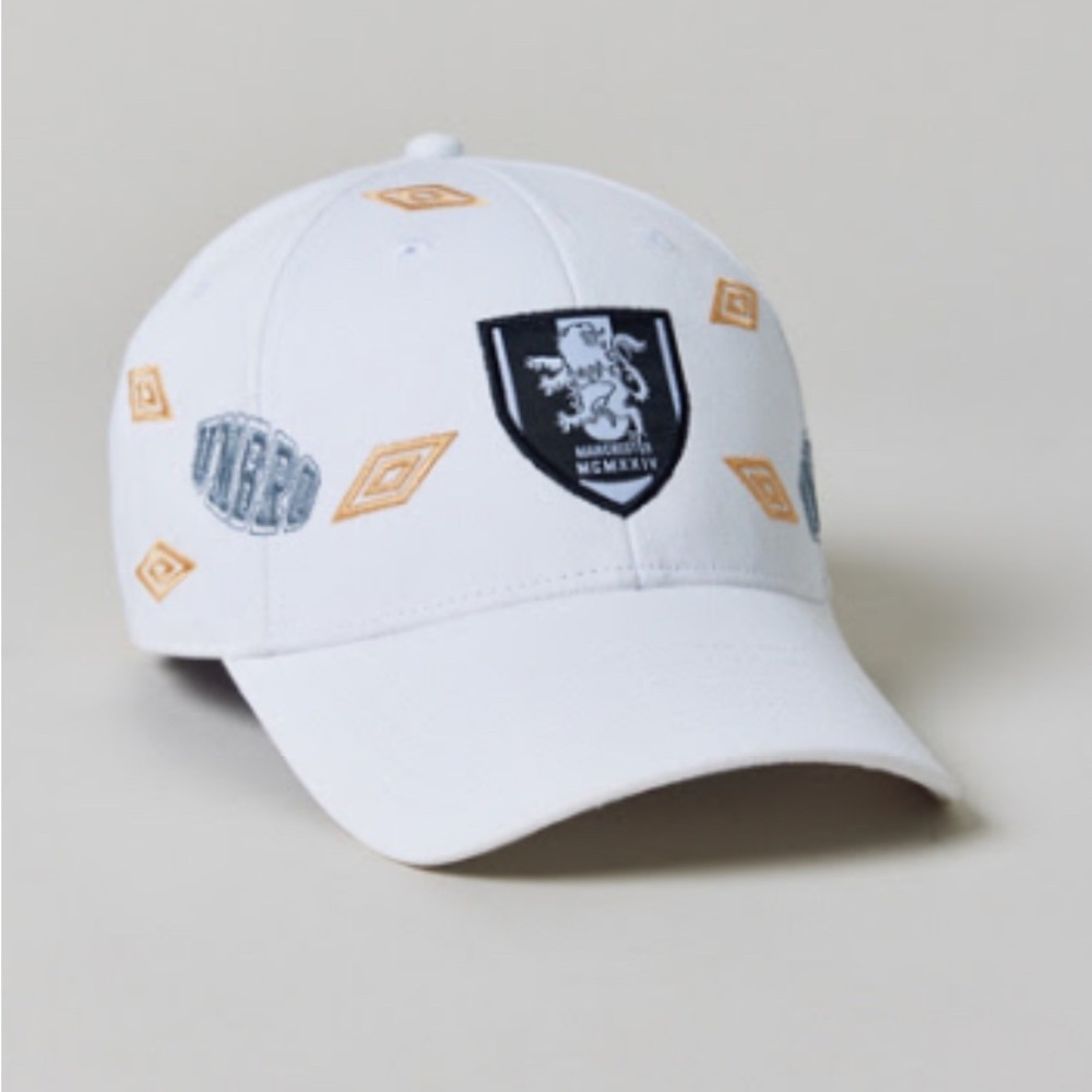 Brand New Umbro Allover Brilliant White Logo Hat